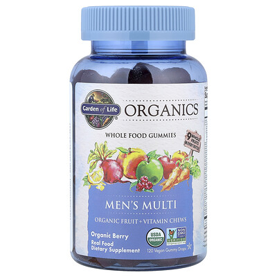 Product Image for Garden of Life, Organics, Men's Multi Gummies, Organic Berry, 120 Vegan Gummy Drops