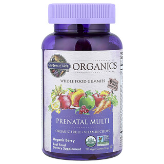 Garden of Life, Organics, Prenatal Multi Gummies, pränatale Multi-Fruchtgummis, Bio-Beeren, 120 vegane Fruchtgummi-Tropfen