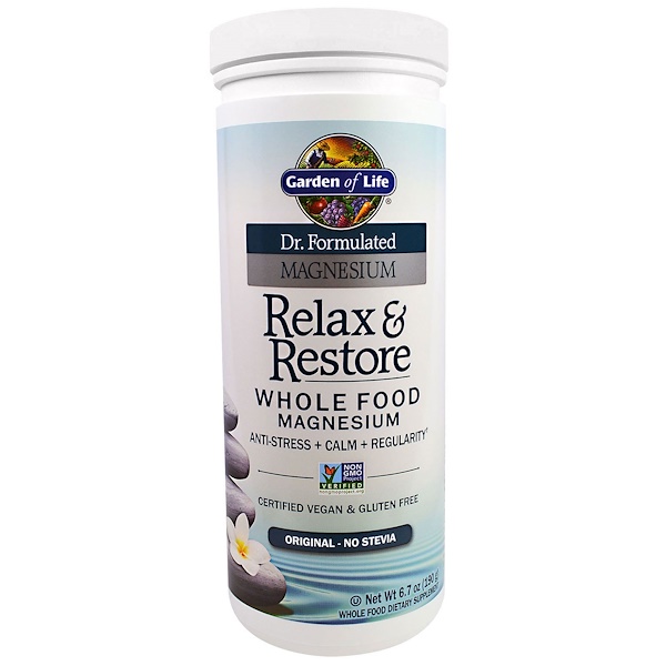 Garden of Life, Dr. Formulated Magnesium Relax & Restore, Original, 6.7