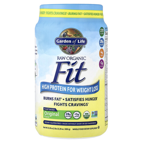 Garden Of Life RAW Organic Fit, High Protein for Weight Loss, Original, 1 lbs 15.39 oz (890 g)