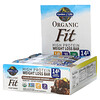 Garden of Life‏, Organic Fit، قوالب إنقاص الوزن الغنية بالبروتين، بنكهة براوني الشوكولاتة باللوز، 12 لوحًا، 1.94 أونصة (55 جم) لكل واحد