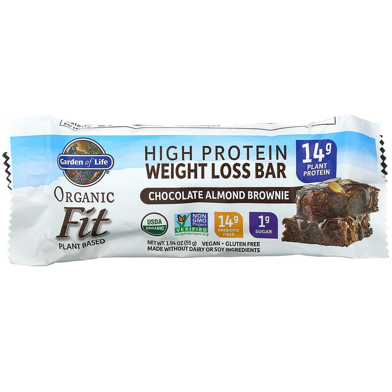 Garden of Life, Organic Fit, High Protein Weight Loss Bar, Chocolate