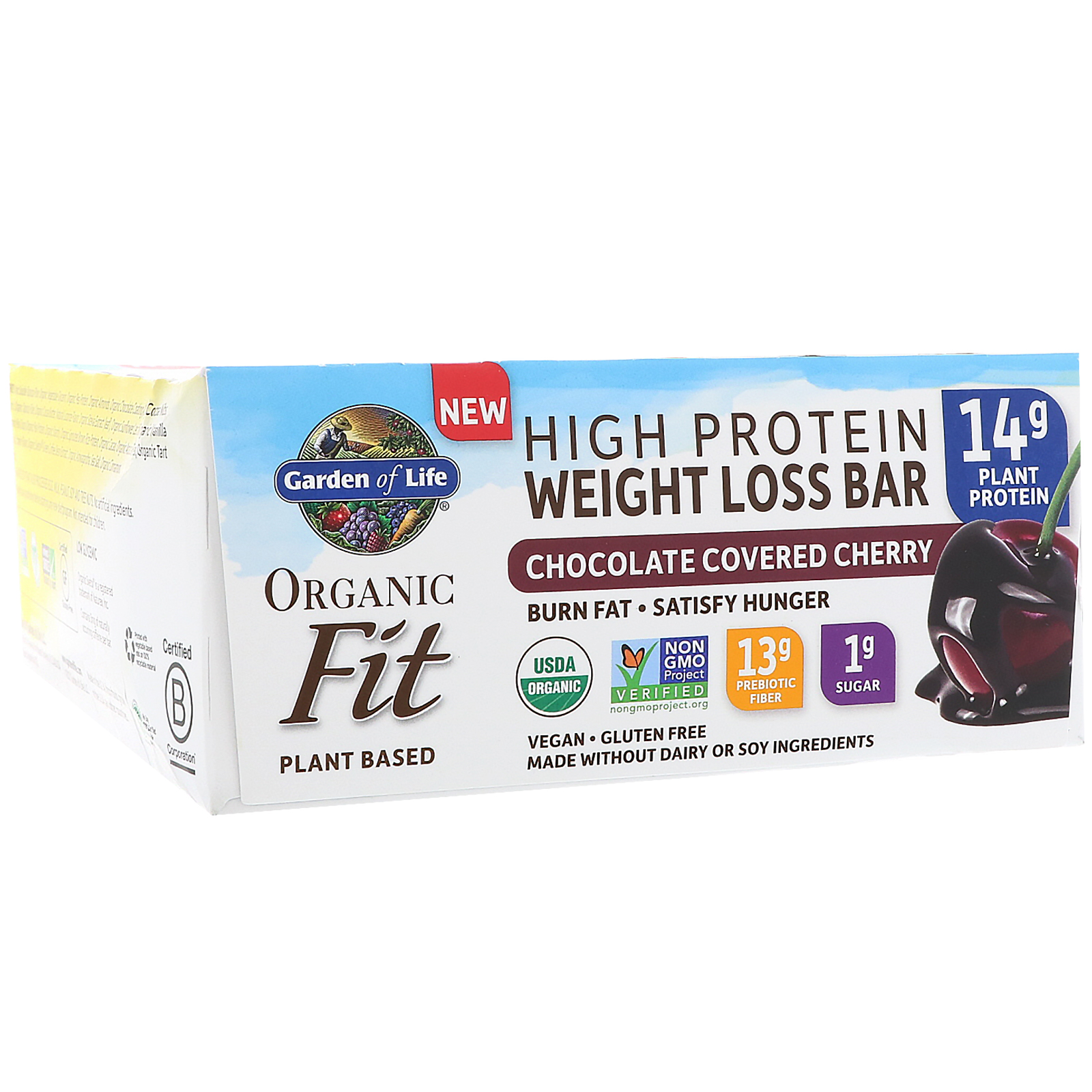 Garden of Life, Organic Fit, High Protein Weight Loss Bar, Chocolate