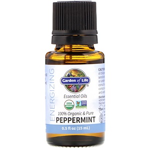 Отзывы о Гарден оф Лайф, 100% Organic & Pure, Essential Oils, Energizing, Peppermint, 0.5 fl oz (15 ml)