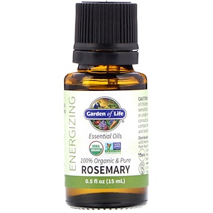 Отзывы о Гарден оф Лайф, 100% Organic & Pure, Essential Oils, Energizing, Rosemary, 0.5 fl oz (15 ml)