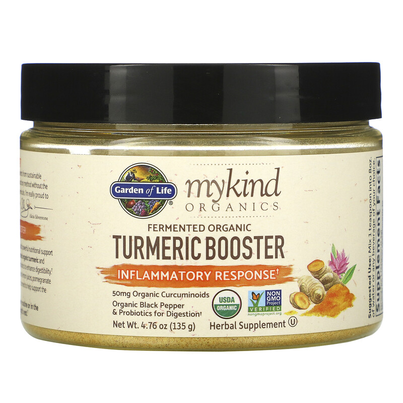 Garden of Life, MyKind Organics, Fermented Organic Turmeric Boost