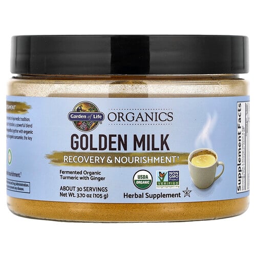 Garden of Life, Organics, Golden Milk, goldene Milch, Regeneration und Ernährung, 105 g (3,7 oz.)