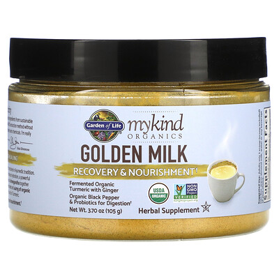 

Garden of Life MyKind Organics Golden Milk Recovery & Nourishment 3.70 oz (105 g)