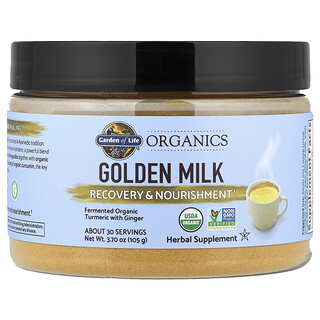 Garden of Life, Ekologisk, Golden Milk, Återhämtning och näring, 105 g