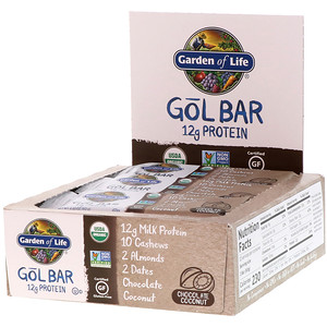 Отзывы о Гарден оф Лайф, GOL Bars, Chocolate Coconut, 12 Bars, 2.11 oz (60 g) Each