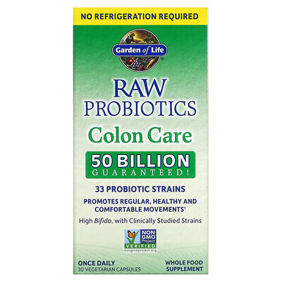 

Garden of Life RAW Probiotics Colon Care 30 Vegetarian Capsules