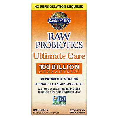 

Garden of Life RAW Probiotics Ultimate Care 30 Vegetarian Capsules