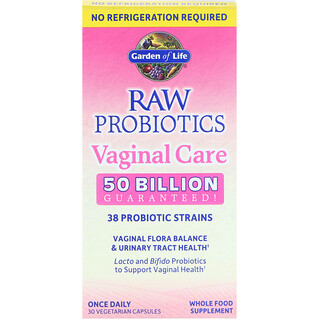 Garden of Life, RAW Probiotics, Soin vaginal, 30 capsules végétariennes