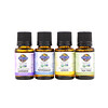 Organic Essential Oil Starter Pack, Lavender, Peppermint, Lemon, Tea Tree, 4 Bottles, 0.5 fl oz (15 ml) Each