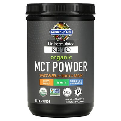 

Garden of Life Dr. Formulated Keto Organic MCT Powder 10.58 oz (300 g)