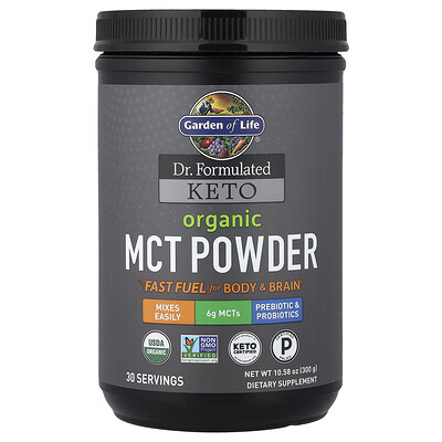 Product Image for Garden of Life, Dr. Formulated Keto, Organic MCT Powder, 10.58 oz (300 g)