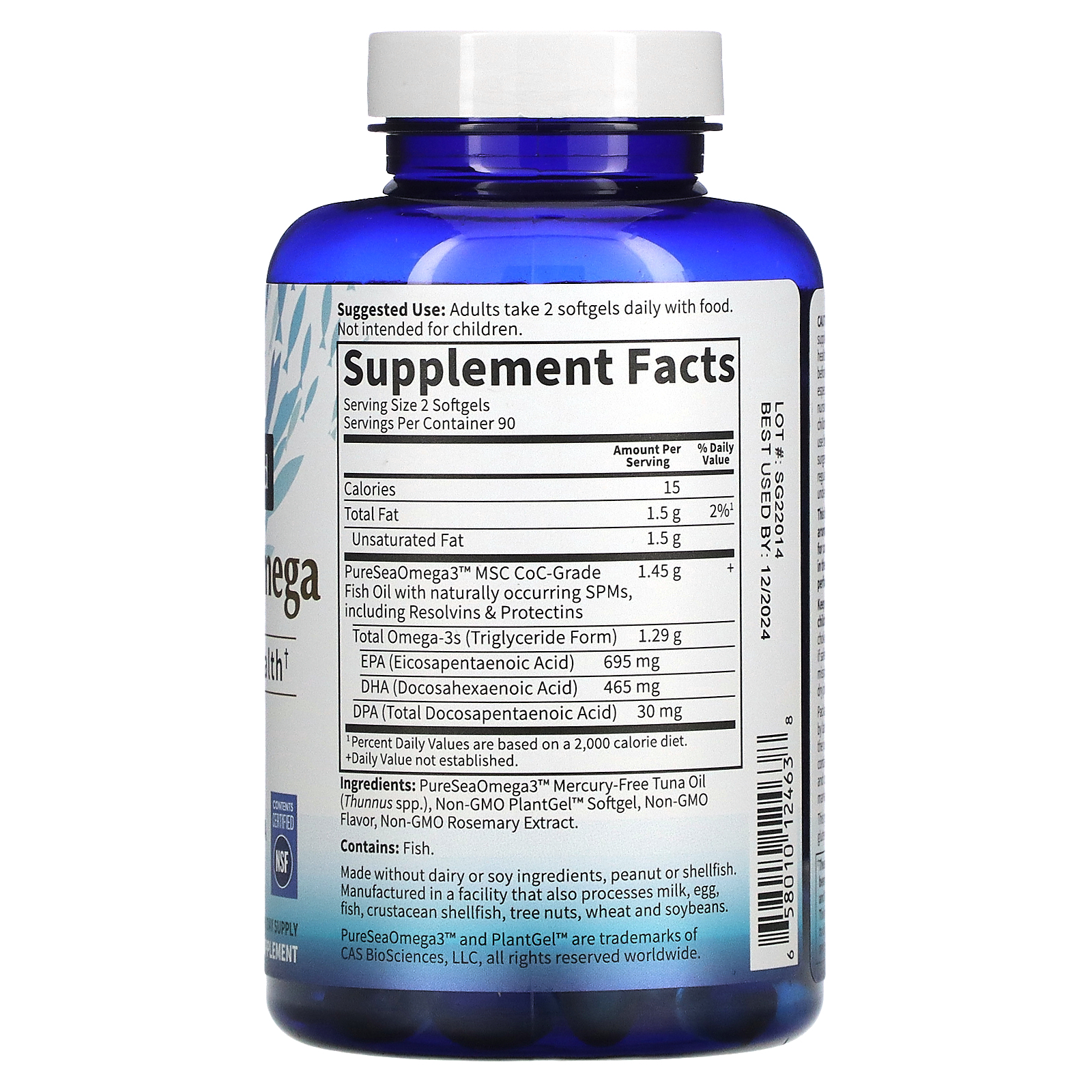 Garden of Life, Dr. Formulated, Advanced Omega, Citrus, 180 Softgels