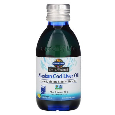 Garden of Life Dr. Formulated, Alaskan Cod Liver Oil, Lemon, 6.76 fl oz (200 ml)