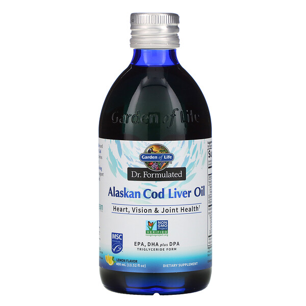Dr. Formulated, Alaskan Cod Liver Oil, Lemon, 13.52 fl oz (400 ml)