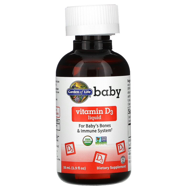Garden of Life, Baby Vitamin D3 Liquid, 1.9 fl oz ( 56 ml) iHerb