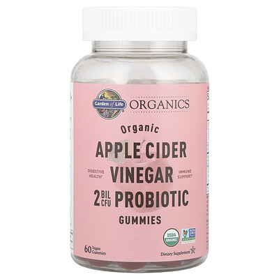 Product Image for Garden of Life, Organics, Organic Apple Cider Vinegar Probiotic Gummies, 60 Vegan Gummies