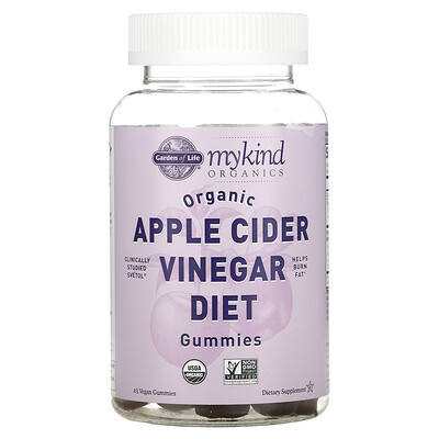 

Garden of Life MyKind Organics Organic Apple Cider Vinegar Diet Gummies 63 Vegan Gummies