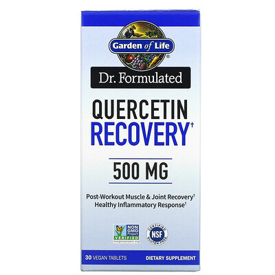 

Garden of Life, Dr. Formulated, Quercetin Recovery, 500 mg, 30 Vegan Tablets