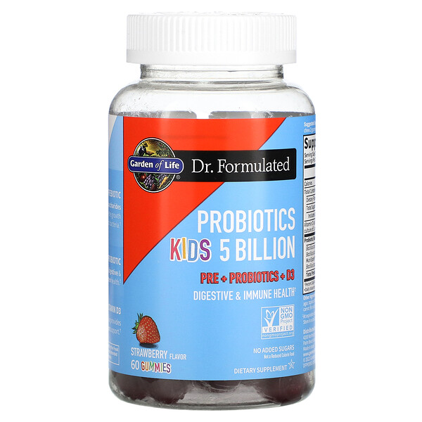 Garden of Life‏, Probiotics Kids. Strawberry, 5 Billion, 60 Gummies