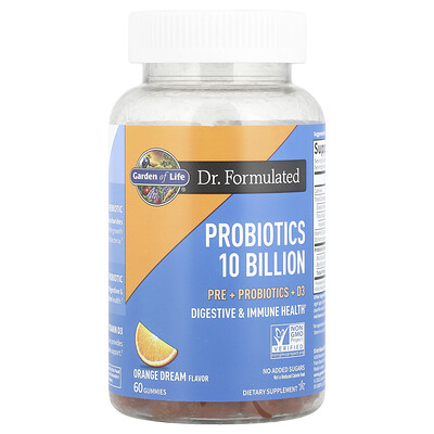 Product Image for Garden of Life, Probiotics, Orange Dream, 10 Billion, 60 Gummies