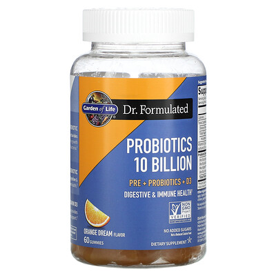 

Garden of Life, Probiotics, Orange Dream, 10 Billion, 60 Gummies