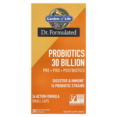 Garden Of Life , Probiotics, Mini Vegetarian Capsules Size 30