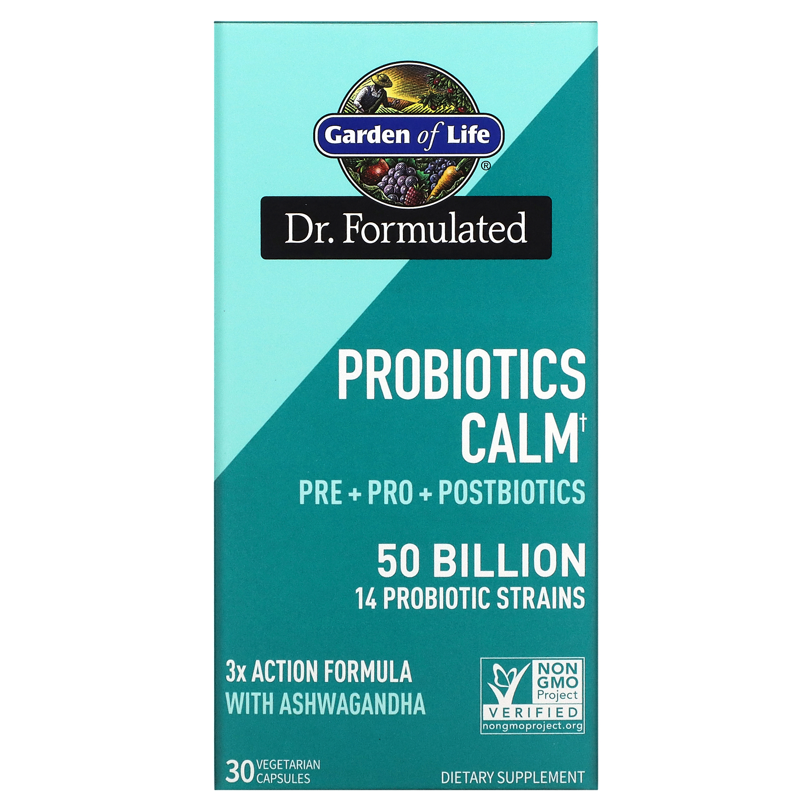 Garden of Life, Probiotics Calm, 50 Billion, 30 Vegetarian Capsules