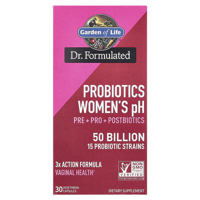 Product Image for Garden of Life, Probiotics Women's pH, 50 Billion, 30 Vegetarian Capsules