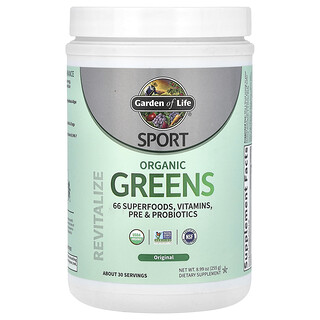 Garden of Life, Sport, органическая зелень, оригинальная, 255 г (8,99 унции)
