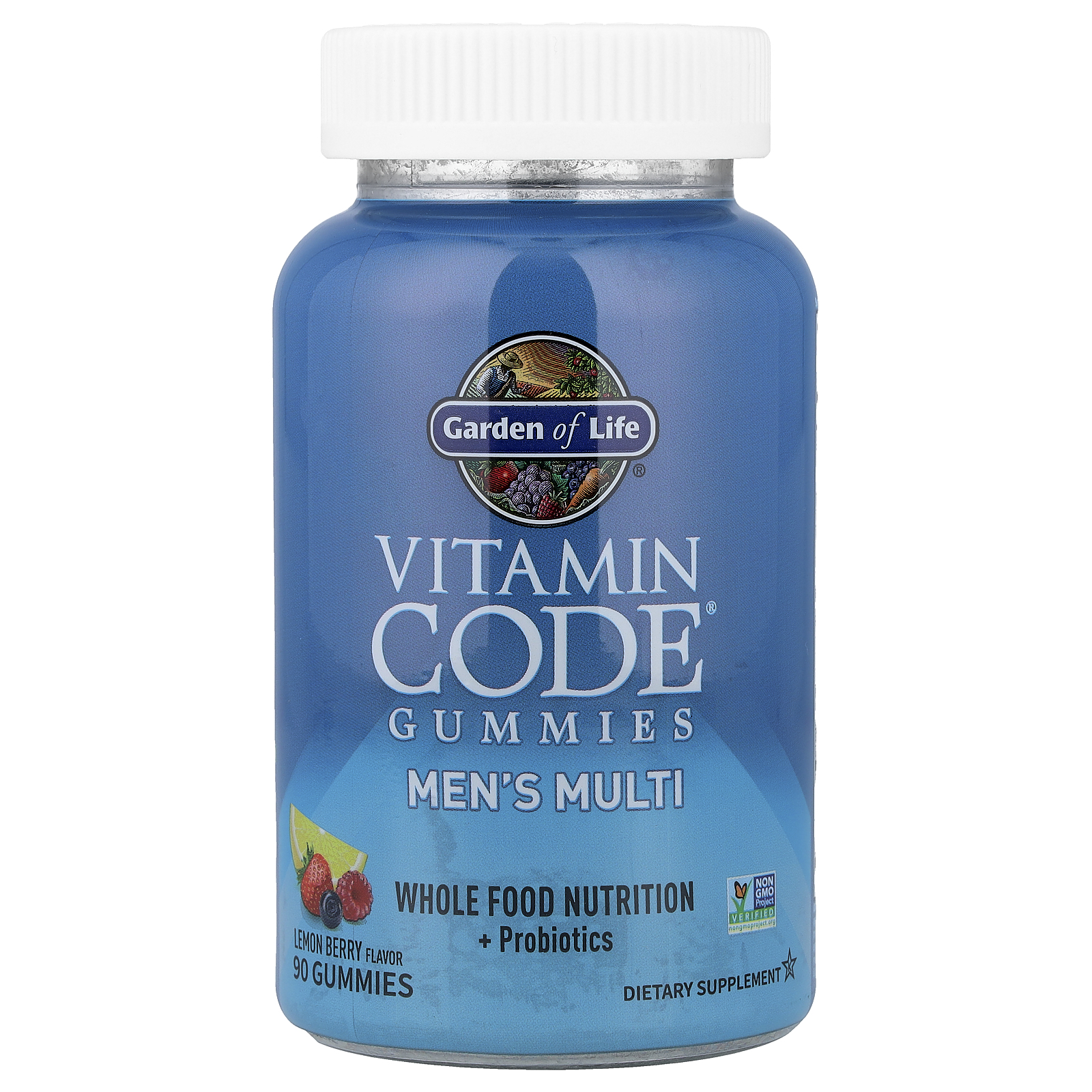 Garden of Life (가든오브라이프), Vitamin Code® 구미젤리, 남성용 멀티 구미젤리, 레몬 베리, 구미젤리 90개