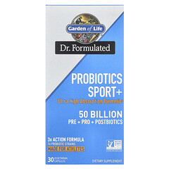 Probiotics Sport+, 50 млрд добавок, 30 вегетаріанських капсул