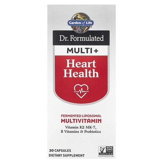 غاردن أوف لايف‏, إن Dr. Woods تركيبة Multi + ، لصحة القلب ، 30 كبسولة