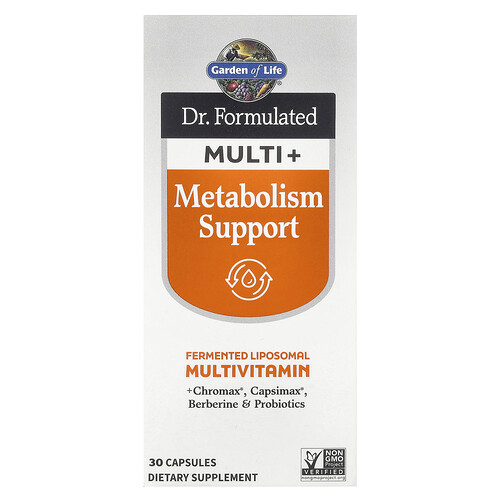 Garden of Life, Dr. Formulated Multi+, Stoffwechselunterstützung, 30 Kapseln