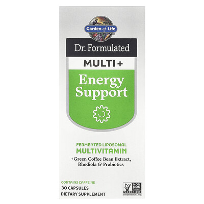Product Image for Garden of Life, Dr. Formulated Multi+, Energy Support, 30 Capsules