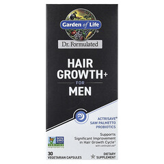 Hair Growth+ для чоловіків, 30 вегетаріанських капсул