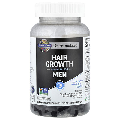 Product Image for Garden of Life, Hair Growth Gummies for Men, Berry, 60 Gummies