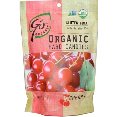 GoOrganic 有機櫻桃口味硬糖,3.5盎司(100克)