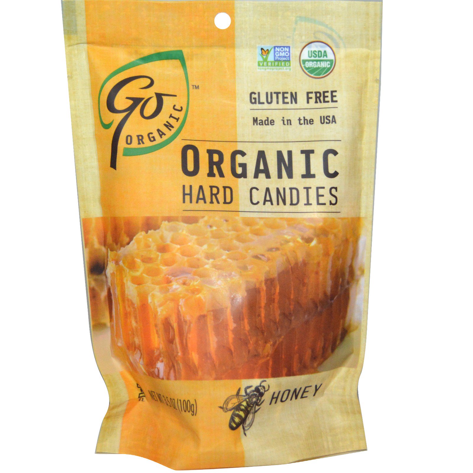 Goorganic Organic Hard Candies Honey 3 5 Oz 100 G Iherb