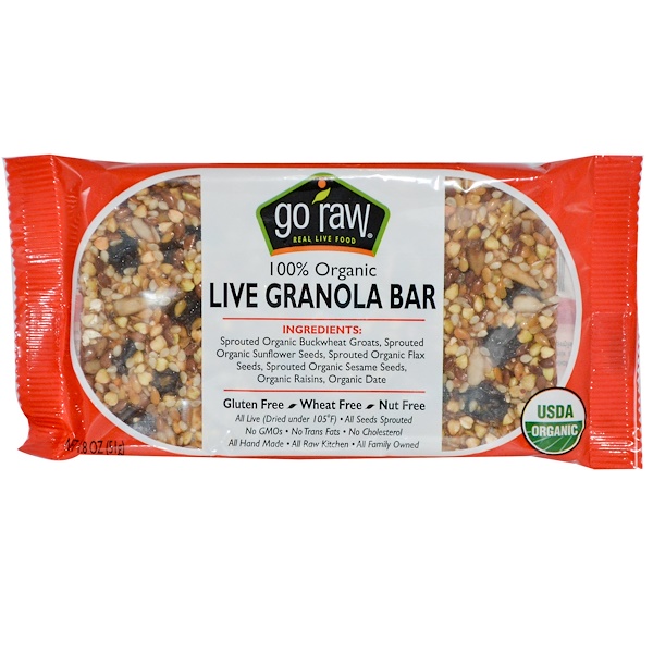 Go Raw, Organic Live Granola Bar, 1.8 oz (51 g) (Discontinued Item) 