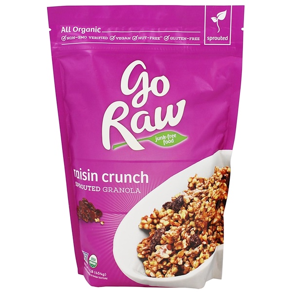 Go Raw, Sprouted Granola, Raisin Crunch, 1 lb (454 g) (Discontinued Item) 