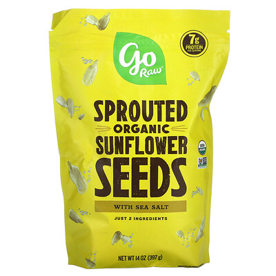 

Go Raw Organic Sprouted Sunflower Seeds with Sea Salt 14 oz (397 g)