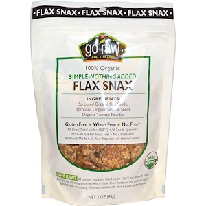 Го Ро, Organic Flax Snax, Simple-Nothing Added!, 3 oz (85 g) отзывы