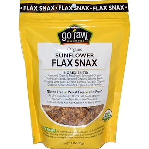 Го Ро, Organic Sunflower Flax Snax, 3 oz (85 g) отзывы