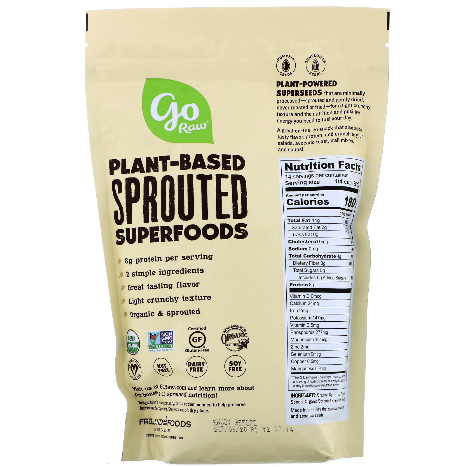 Sprouted Pumpkin Seeds Nutrition Facts Nutrition Ftempo