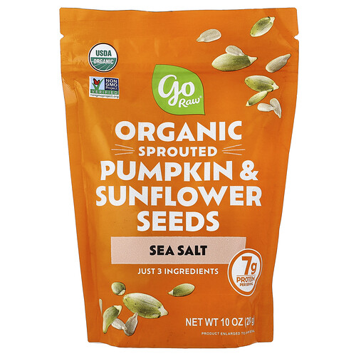 Go Raw, Organic Sprouted Pumpkin & Sunflower Seeds, Sea Salt, 10 oz (284 g)